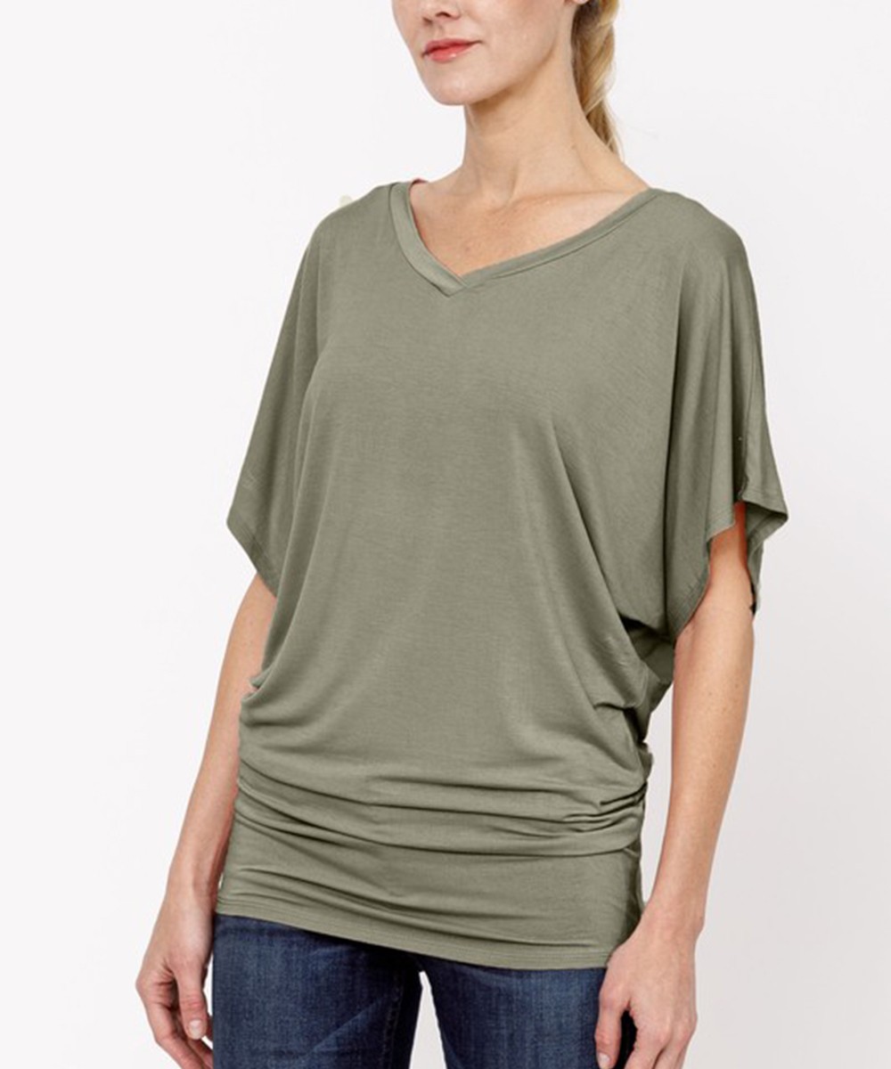 Bamboo SK signature V neck Tunic